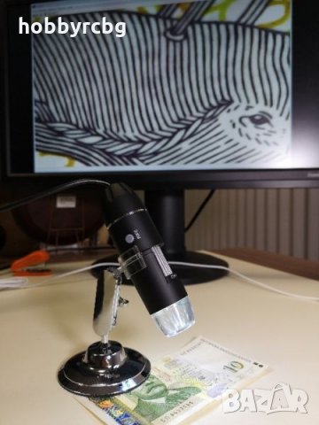 USB Електронен Микроскоп с 500х, 1000х или 1600х увеличение, снимка 2 - Друга електроника - 23974412