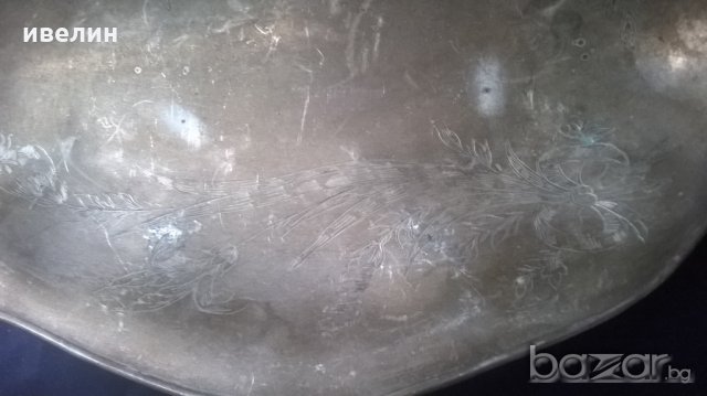 посребрена бронзова фруктиера арт деко, снимка 4 - Антикварни и старинни предмети - 20249941