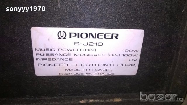 pioneer s-j210 2x100w/8ohm-2бр-тонколони-внос швеицария, снимка 15 - Тонколони - 18765073