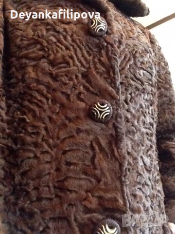 Кожено палто-АСТРАГАН -естествена кожа М, снимка 6 - Палта, манта - 23714996