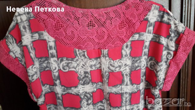Туника лятна с дантелa, снимка 3 - Туники - 15325064