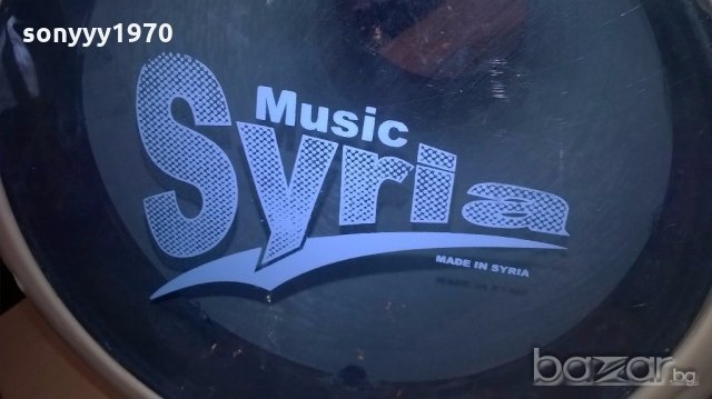 ГОЛЯМА с черно графитен цвят-тарамбука от сирия-40х25см, снимка 7 - Ударни инструменти - 19987353