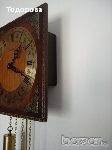 Стенен красив немски часовник, снимка 7 - Антикварни и старинни предмети - 16556182