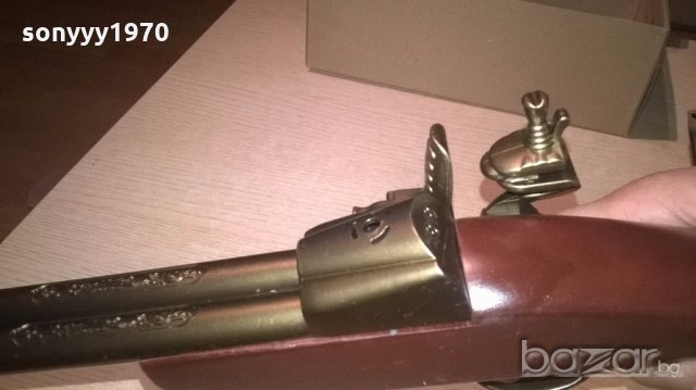 ретро пищов 33см-запалка/антика-внос швеицария, снимка 14 - Антикварни и старинни предмети - 19393499