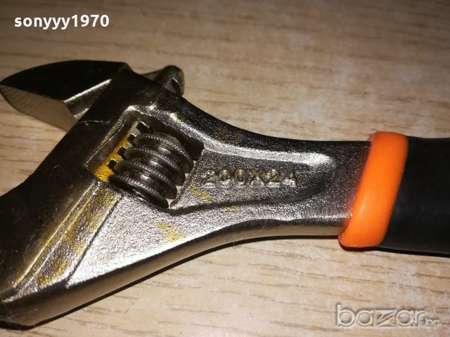 френски ключ 8 инча с гумена дръжка-21см-нов, снимка 15 - Ключове - 20816751