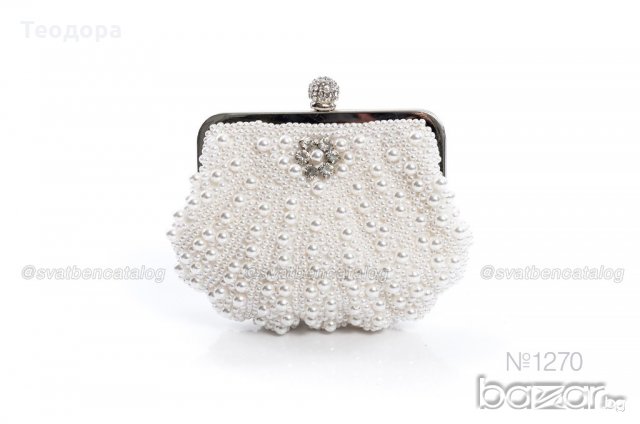 Луксозна булчинска чанта, снимка 6 - Чанти - 20199786