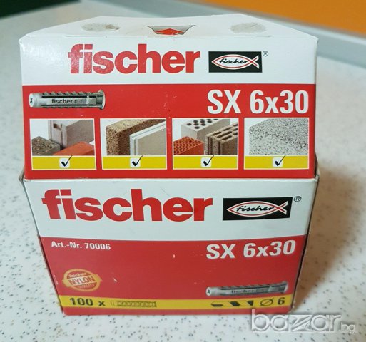 Дюбел FISCHER SX 6 x 30 , снимка 4 - Строителни материали - 17185281