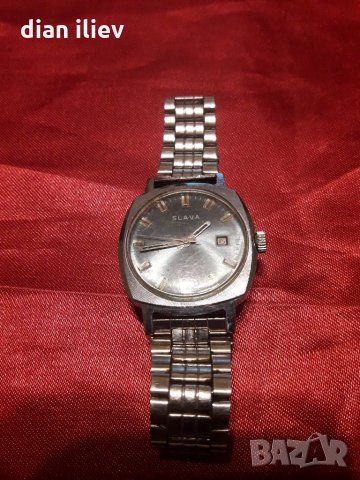 Стар механичен часовник-СЛАВА, снимка 6 - Антикварни и старинни предмети - 25303990
