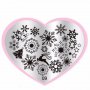 09 сърце Шаблон за щампа печати за нокти маникюр плочка, снимка 1 - Продукти за маникюр - 17150178