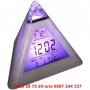 LED Часовник Пирамида сменящ цвета си в 7 цвята - код 0215, снимка 7