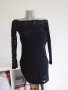 Малка черна рокля с голи рамене , снимка 6