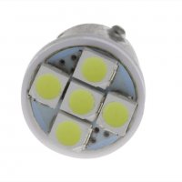 LED Диодна крушка BA9S 0.6W 32lm 1206 5SMD led със цокъл бяла	, снимка 3 - Аксесоари и консумативи - 18988889