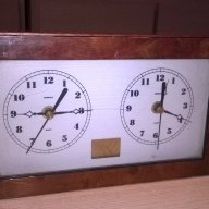 herralz-двоен часовник-25х15х5см-внос швеицария, снимка 5 - Антикварни и старинни предмети - 18226640