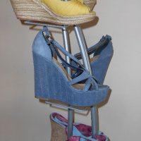 Обувки на платформа  Bershka патешко жълто , снимка 5 - Дамски ежедневни обувки - 21214791