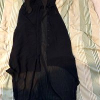 H&M Дамска черна дълга риза без ръкави, снимка 1 - Ризи - 24853739