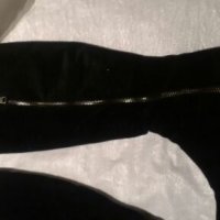 Дамски черни ботуши носени веднъж, снимка 4 - Дамски ботуши - 24642205
