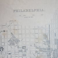 Стара карта Филаделфия 1840, снимка 2 - Колекции - 25432548
