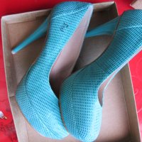 Нови обувки висок ток Feud London резеда, кожа , н.39, снимка 1 - Дамски обувки на ток - 25364281