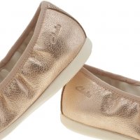 ПРОМО 🍊 CLARKS 36 & 37 номер 🍊 Дамски балерини от ест. кожа ROSE&GOLD нови с кутия, снимка 5 - Дамски ежедневни обувки - 21982149