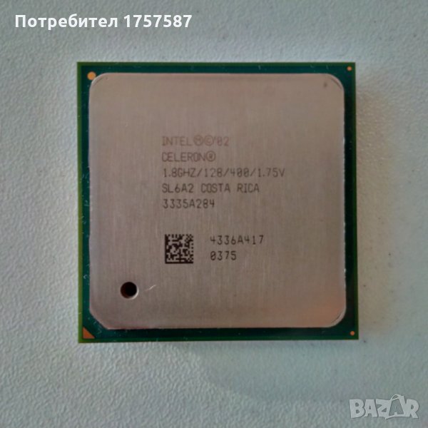Процесор Intel Celeron Processor 1.80 GHz, 128K Cache, 400 MHz FSB, Socket 478, снимка 1