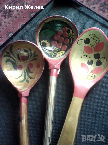 Стари дървени лажички 4948 , снимка 1