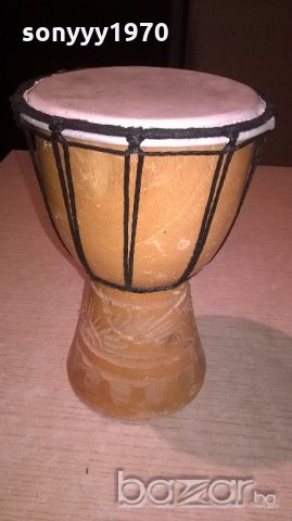 резбована тарамбука-20х14см-внос швеицария, снимка 7 - Ударни инструменти - 20051417