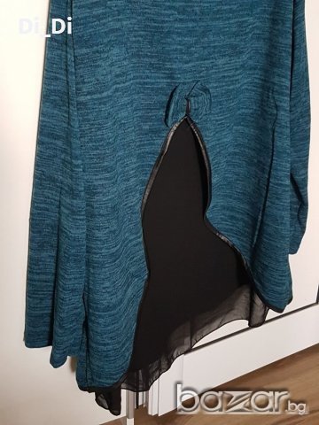 Като нова макси блуза с тюл , снимка 2 - Блузи с дълъг ръкав и пуловери - 20023604