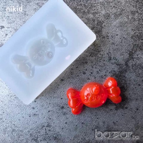малко бонбонче бонбон силиконов молд форма сладкарство и декорация смола изделия ръчна