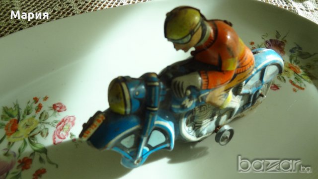 Стара играчка от соца - тенекиен мотор, снимка 2 - Колекции - 19851929