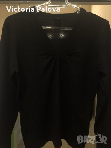 Хубава блуза с остро деколте, снимка 4 - Блузи с дълъг ръкав и пуловери - 23563700