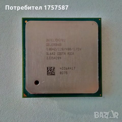 Процесор Intel Celeron Processor 1.80 GHz, 128K Cache, 400 MHz FSB, Socket 478, снимка 1 - Процесори - 24795667