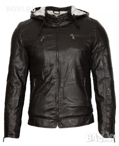 Мъжко зимно кожено яке – 3160, снимка 3 - Якета - 23305232