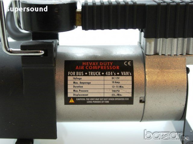 Едноцилиндров автокомпресор за помпане на гуми, снимка 4 - Аксесоари и консумативи - 9727933