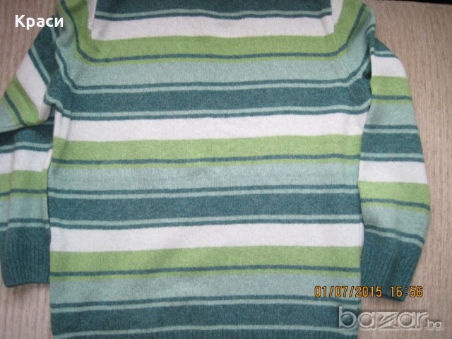 Красив зелен пуловер М р-р, снимка 6 - Пуловери - 20265465