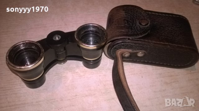 АНТИК-театрален бинокъл с кожен кобур-руски, снимка 8 - Колекции - 25595042