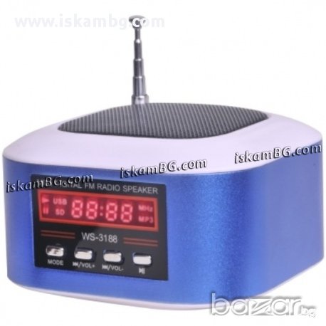 Преносима музикална уредба - код WS-3188, снимка 2 - Друга електроника - 13432776