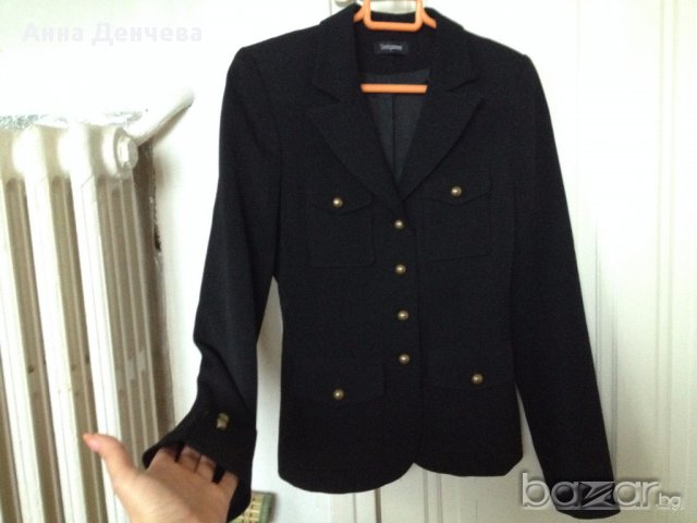 Елегантно френско черно сако SINEQUANONE S, снимка 5 - Сака - 14573990