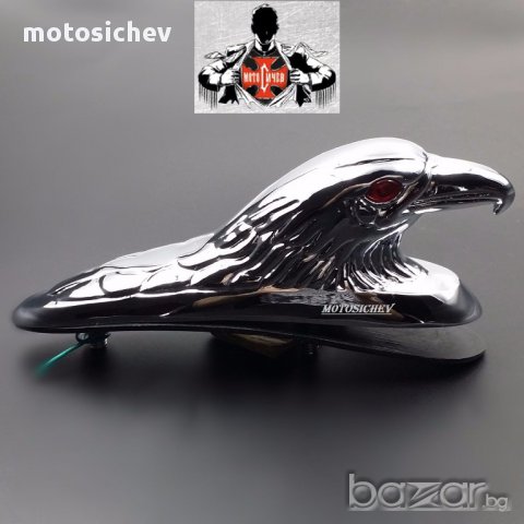 Мотоциклетен хромиран метален орнамент, снимка 4 - Аксесоари и консумативи - 12075773