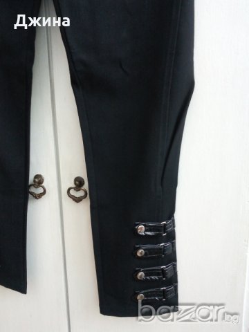 Дамски черен панталон, снимка 2 - Панталони - 19140913