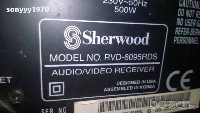 sherwood rvd-6095 rds-av receiver 500watts-от швеицария, снимка 7 - Ресийвъри, усилватели, смесителни пултове - 8788035