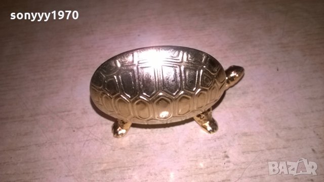 златна костенурка-7х5х3см-внос швеицария, снимка 5 - Колекции - 26049303