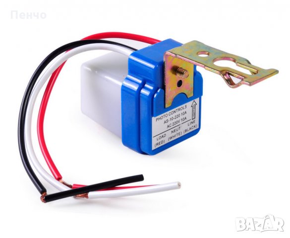 Автоматичен фотоволтаичен превключвател фотореле AC 220V/12V 10A Превключвател сензор реле автомат , снимка 5 - Комплекти за видеонаблюдение - 23229125