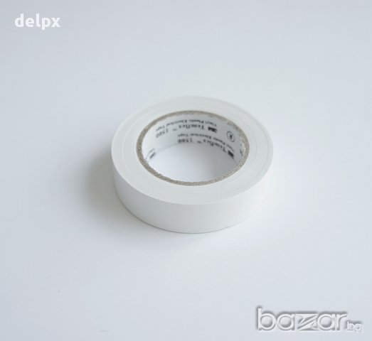 PVC изолирбанд лента бяла 15mm х 10m, снимка 1 - Други инструменти - 17442551