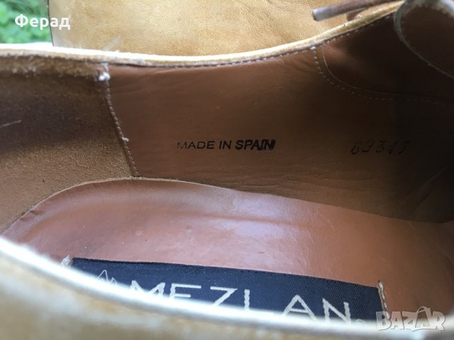 Оригинални мъжки обувки Mezlan от естествена кожа, снимка 3 - Официални обувки - 22557390