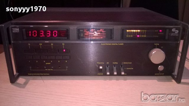 schneider team-6070t hi-fi retro tuner-внос швеицария, снимка 16 - Ресийвъри, усилватели, смесителни пултове - 12728438