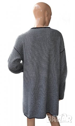 Дамски блузон черно и бяло, снимка 4 - Блузи с дълъг ръкав и пуловери - 23667477