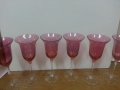 Сервиз чаши за вино цветно стъкло, снимка 6