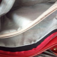 Silvia Rosa червена чанта + портмоне, снимка 4 - Чанти - 25633245