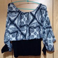 Страхотна блуза паднало рамо, снимка 2 - Блузи с дълъг ръкав и пуловери - 17297924