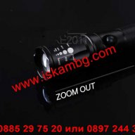 Cree Led фенер със ZOOM 1600 LM - код T6-0478, снимка 8 - Екипировка - 12392189